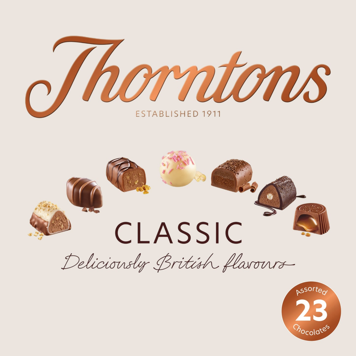 Thorntons Classic Collection Milk, Dark & White Chocolate Gift Box 262g