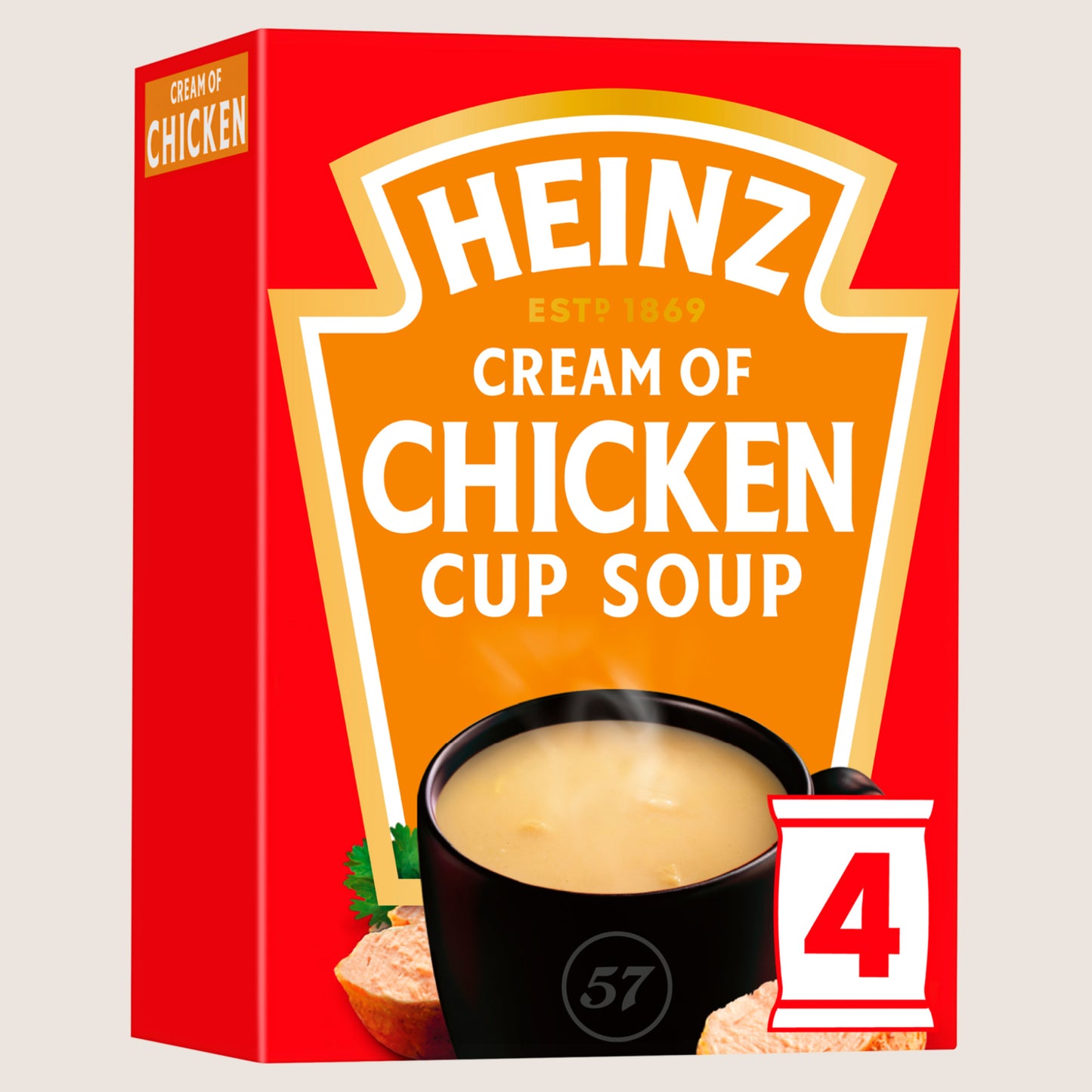 Heinz Cream of Chicken Cup Soup No Artificial Additives 2 x 17g