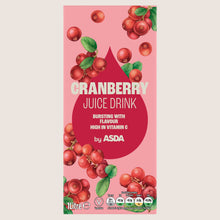 ASDA Cranberry Juice Drink No Artificial Additives 1 Litre