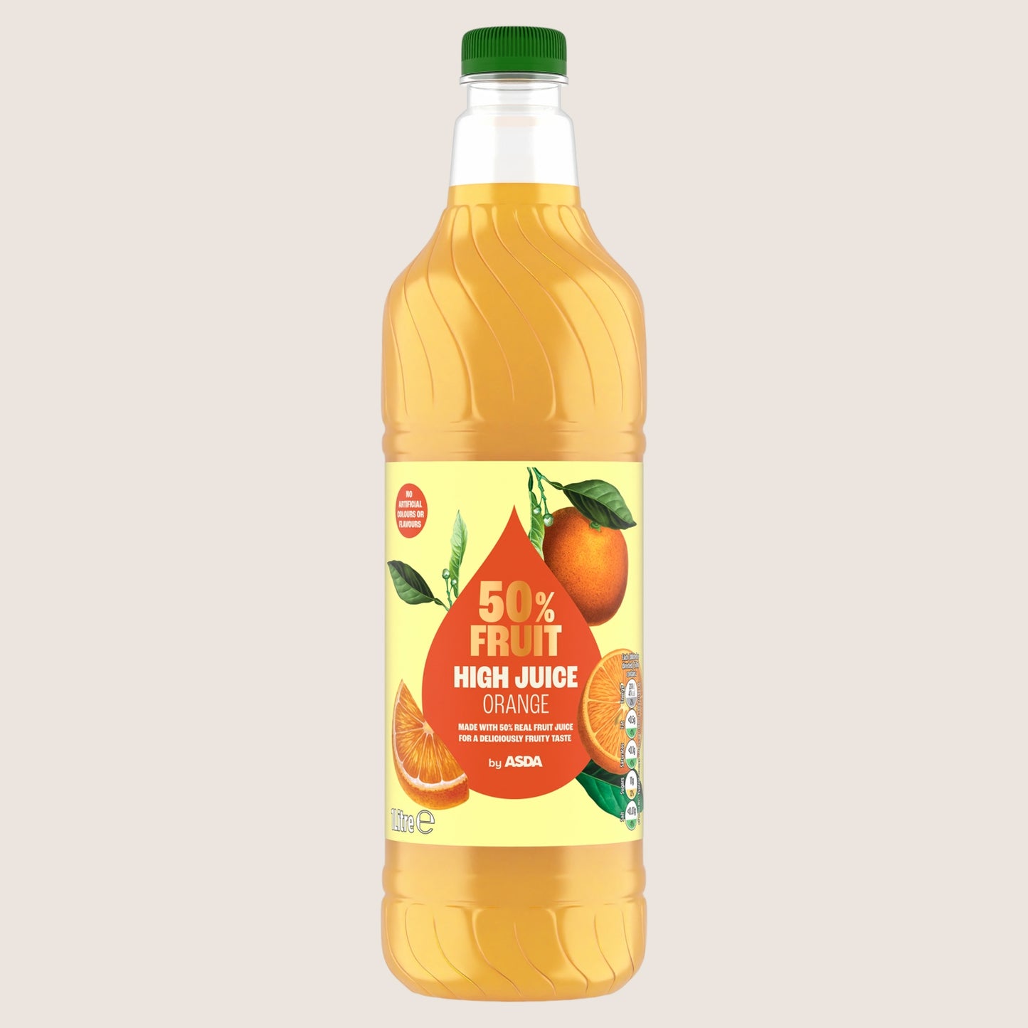 ASDA 50% Fruit High Juice Orange High Juice 1Litre