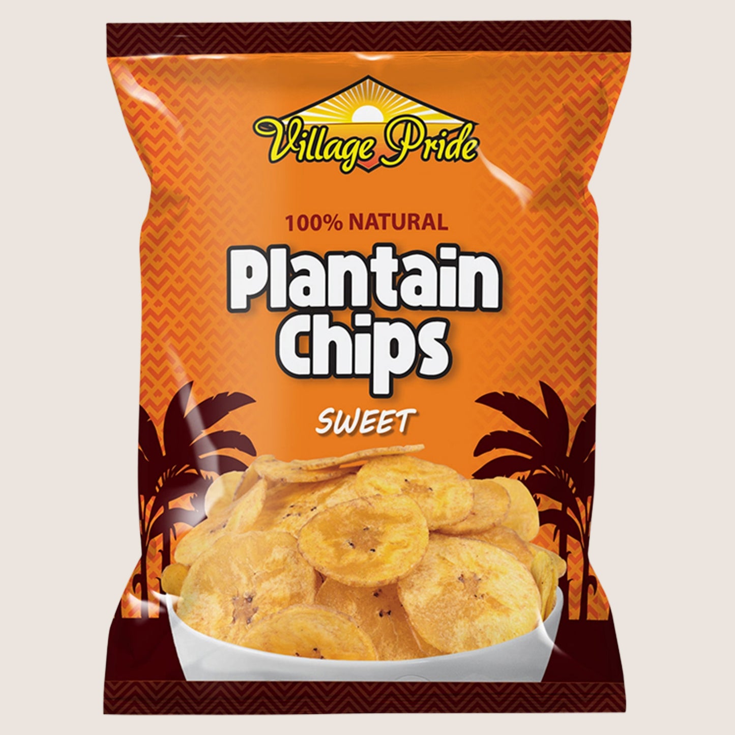 Village Pride Plantain Chips Sweet Gluten Free 75g