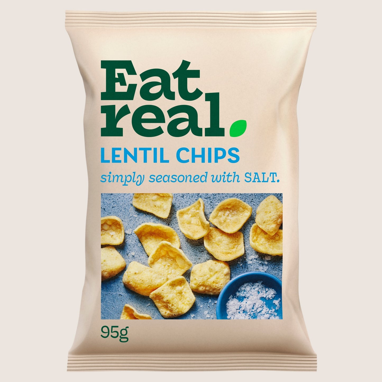 Eat Real Salted Lentil Chips Sharing Gluten Free 95g