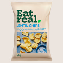 Eat Real Salted Lentil Chips Sharing Gluten Free 95g