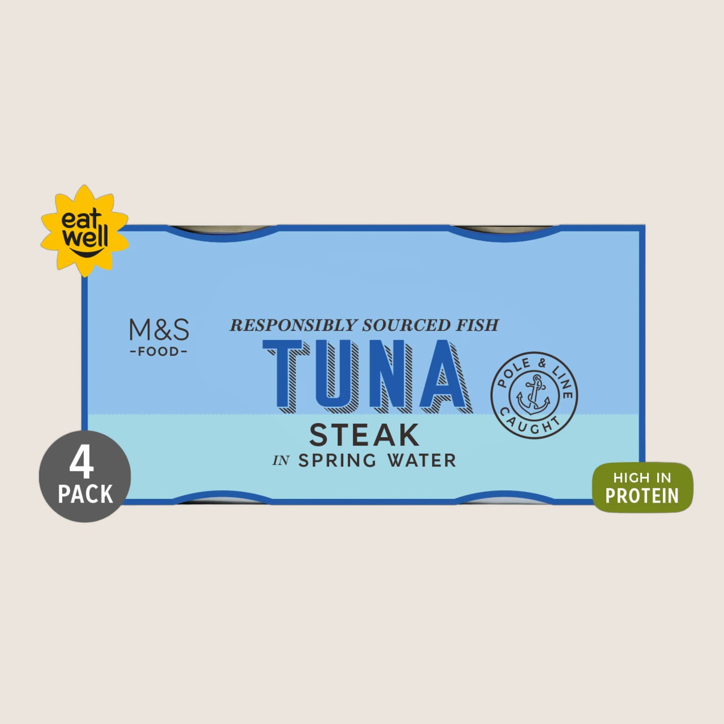 M&S Tuna Steak In Spring Water 800 g