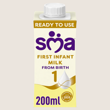 SMA ® 1 First Infant Baby Milk Premade Liquid Formula from birth Suitable from Birth 200ml