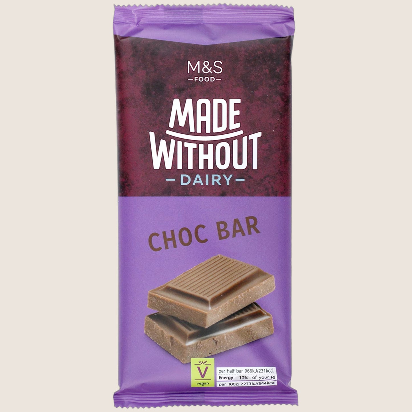 M&S Made Without Dairy Chocolate Bar Real Chocolate 85 g