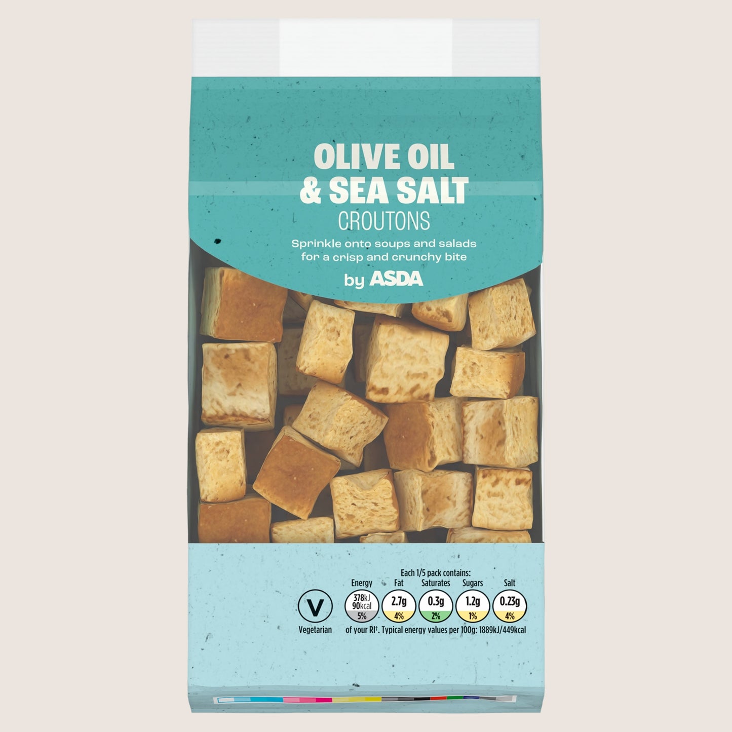 ASDA Olive Oil & Sea Salt Croutons No Artificial Additives 100g