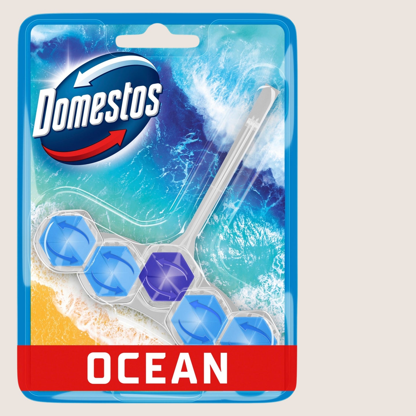 Domestos Power 5 Ocean Toilet Rim Block 50 g