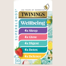 Twinings Superblends Wellbeing Collection 20 Tea Bags Vegan Friendly 37g