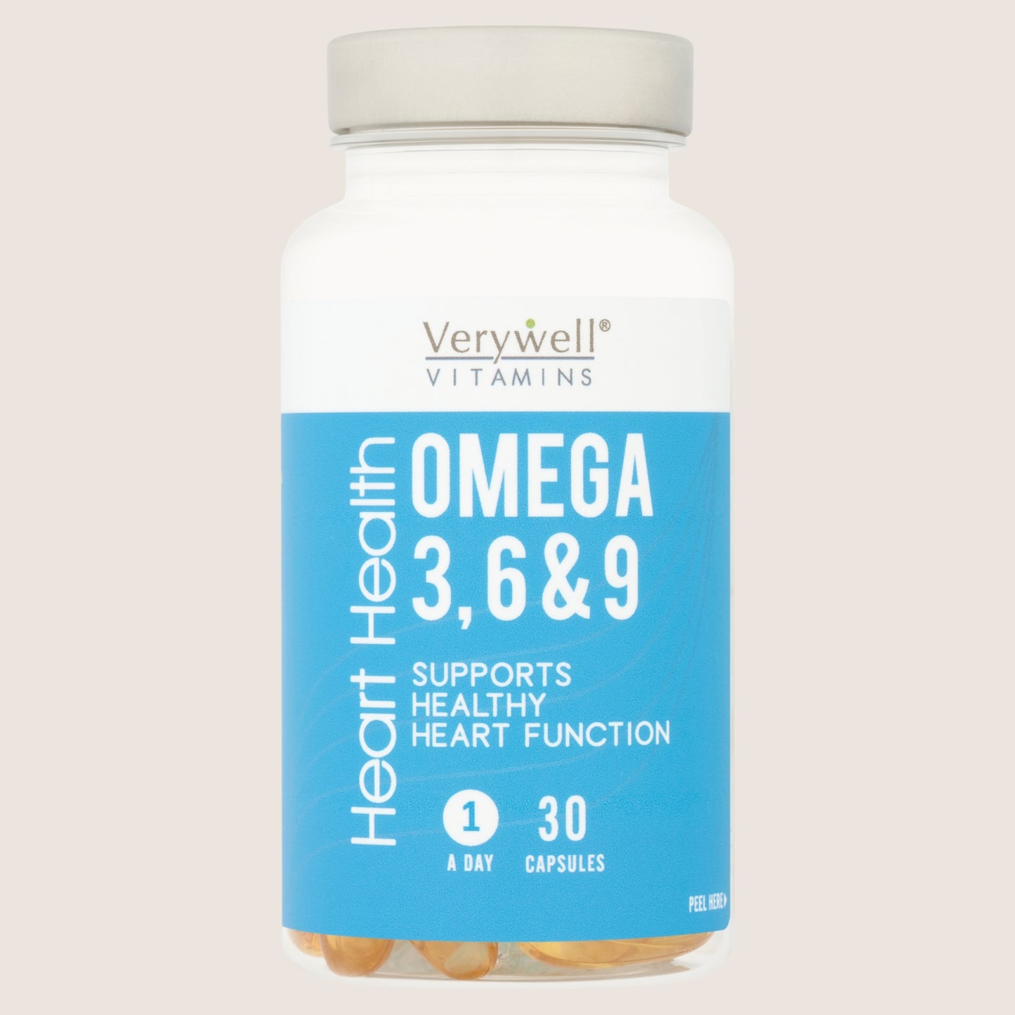 Verywell Vitamins Heart Health Omega 3, 6 & 9 30 Capsules