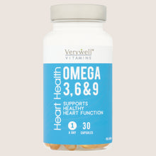 Verywell Vitamins Heart Health Omega 3, 6 & 9 30 Capsules