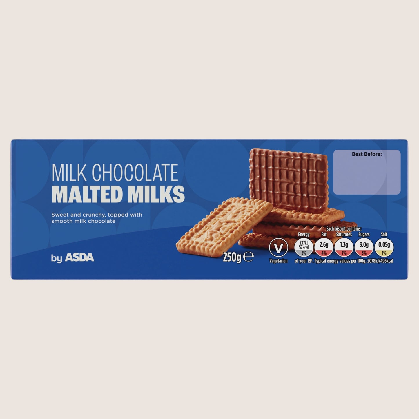 ASDA Milk Chocolate Malted Milks Milk Chocolate 250g