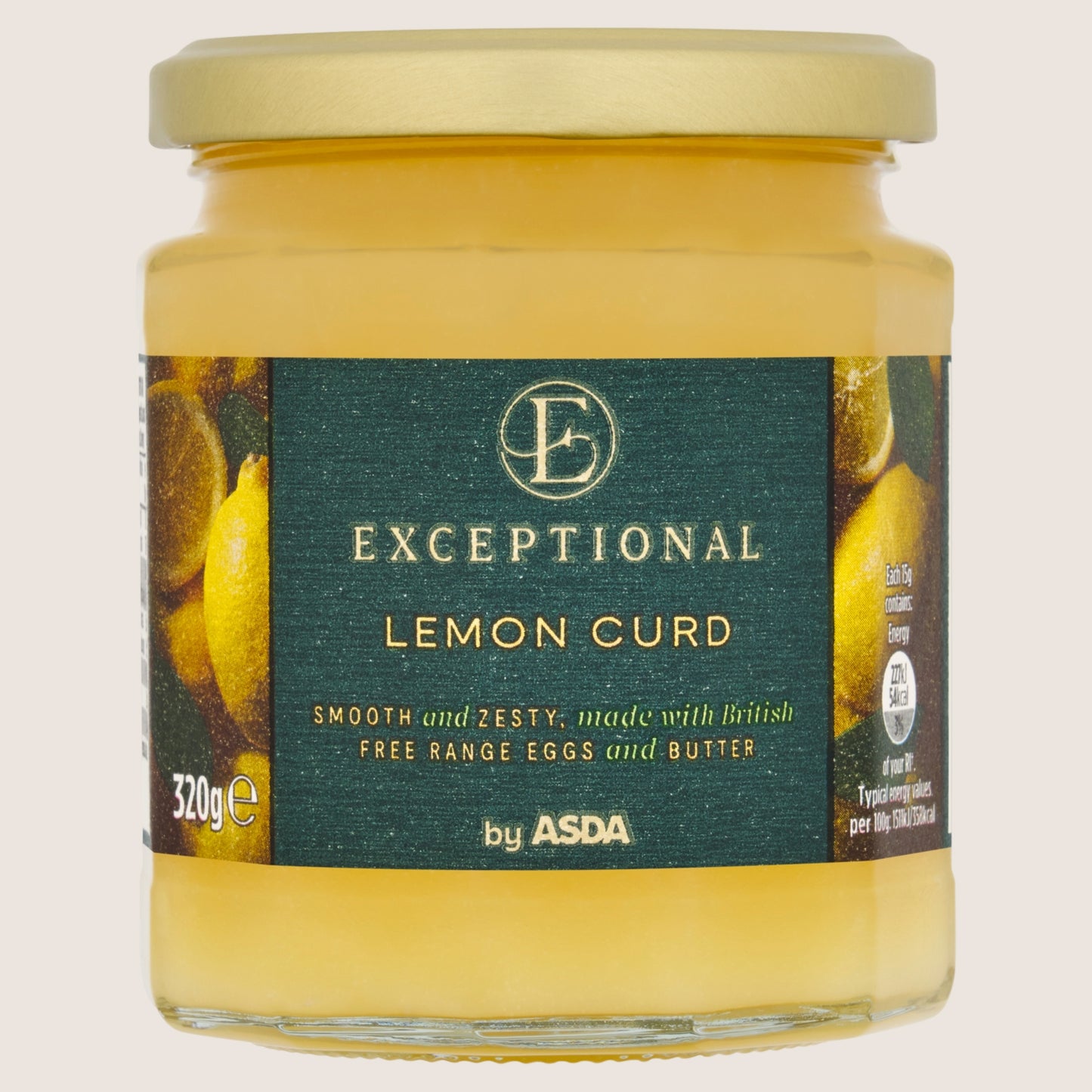 Exceptional by ASDA Exceptional by Lemon Curd No Artificial Additives 320g