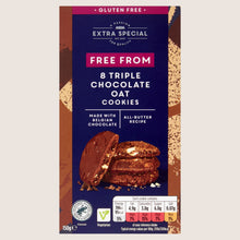 ASDA Extra Special Free From 8 Triple Chocolate Oat Cookies Gluten Free 150g