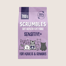Scrumbles Gut Friendly Dry Cat Food Sensitive + for Adults & Seniors Sensitive 700g