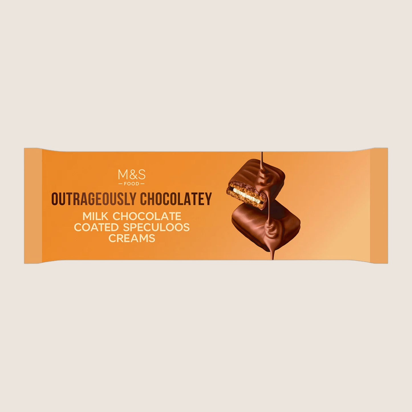 M&S Outrageously Chocolatey Milk Chocolate Coated Speculoos Creams 191 g