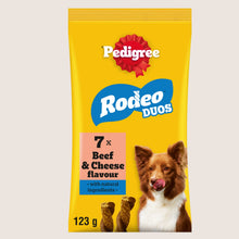 Pedigree RODEO Duos Beef and Cheese Dog Treats 7 Sticks Nutritionally Complete 123g
