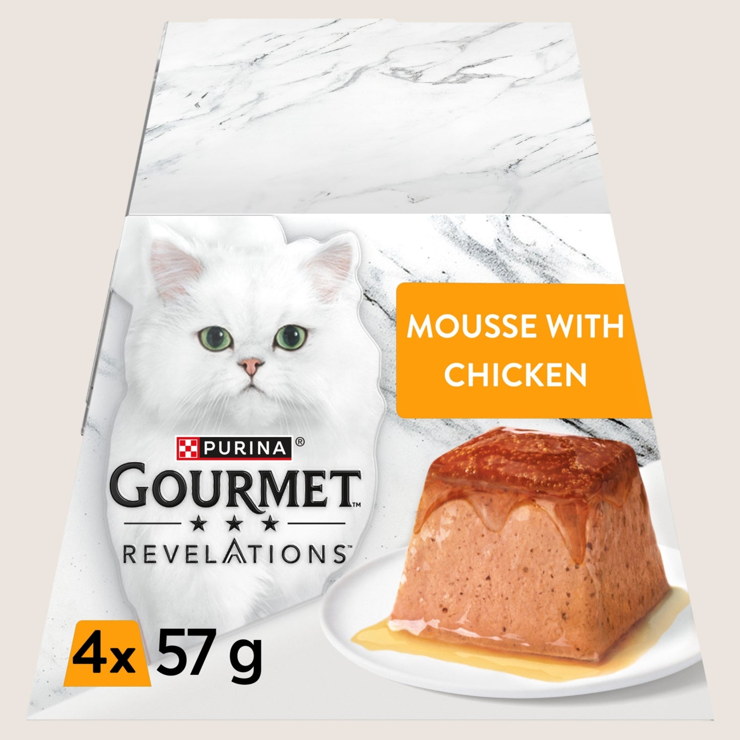 Gourmet Revelations Mousse Chicken Wet Cat Food With Taurine 4x57g
