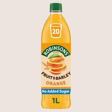 Robinsons Fruit & Barley with Vitamins Orange Squash No Added Sugar 1L