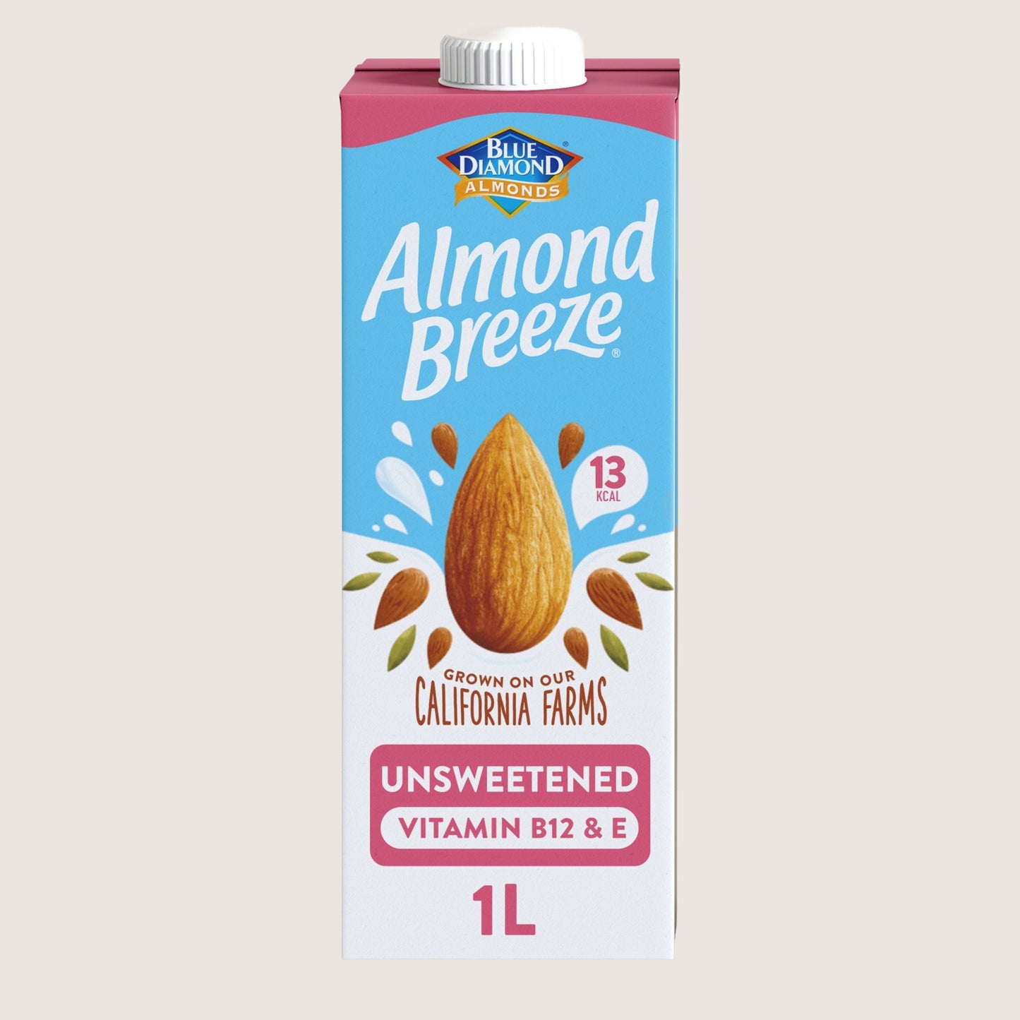 Blue Diamond Almond Breeze® Unsweetened UHT Drink Vegan Friendly 1L