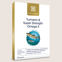 Healthspan Turmeric & Super Strength Omega 3 60 capsules