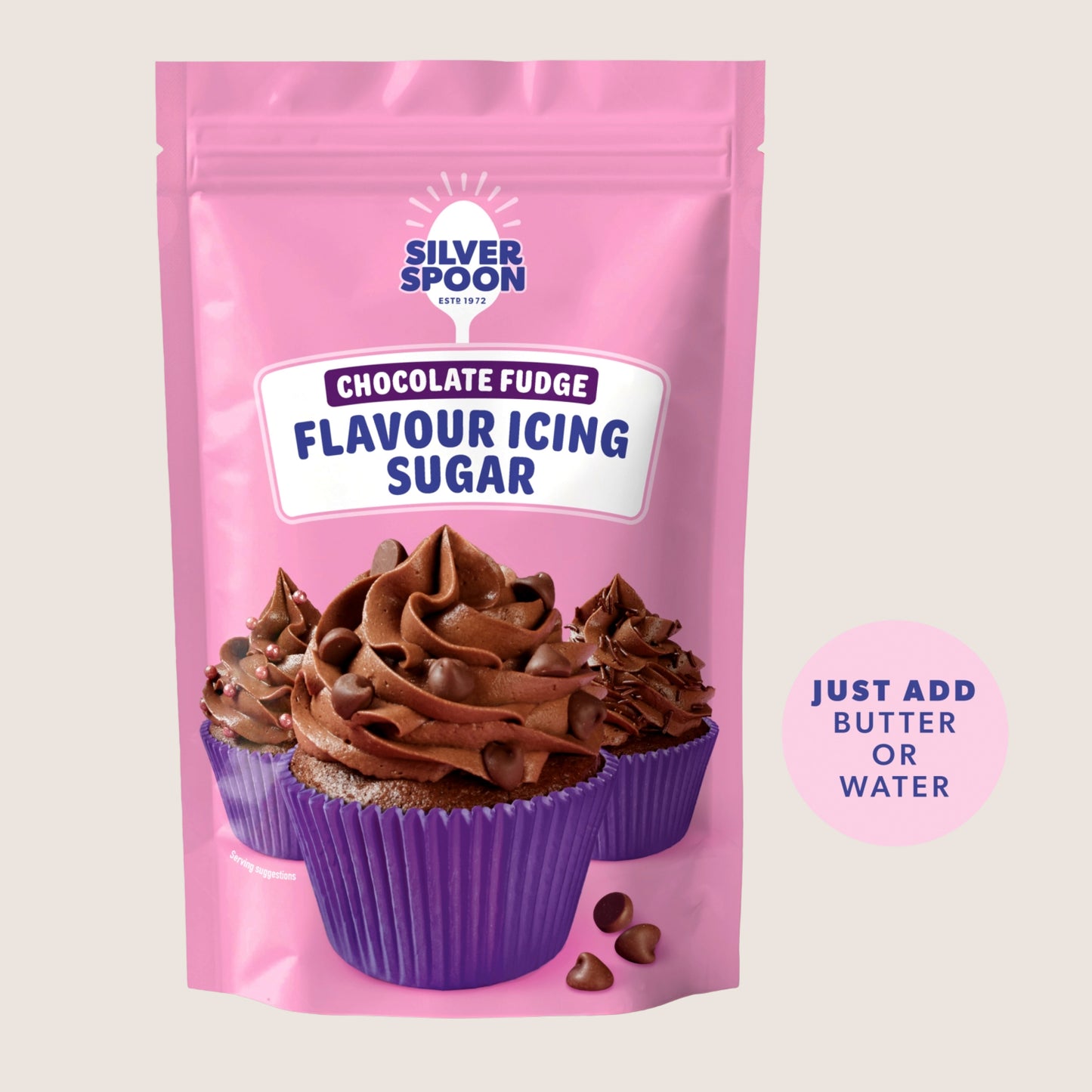 Silver Spoon Chocolate Fudge Flavour Icing Sugar Premium Quality 200g