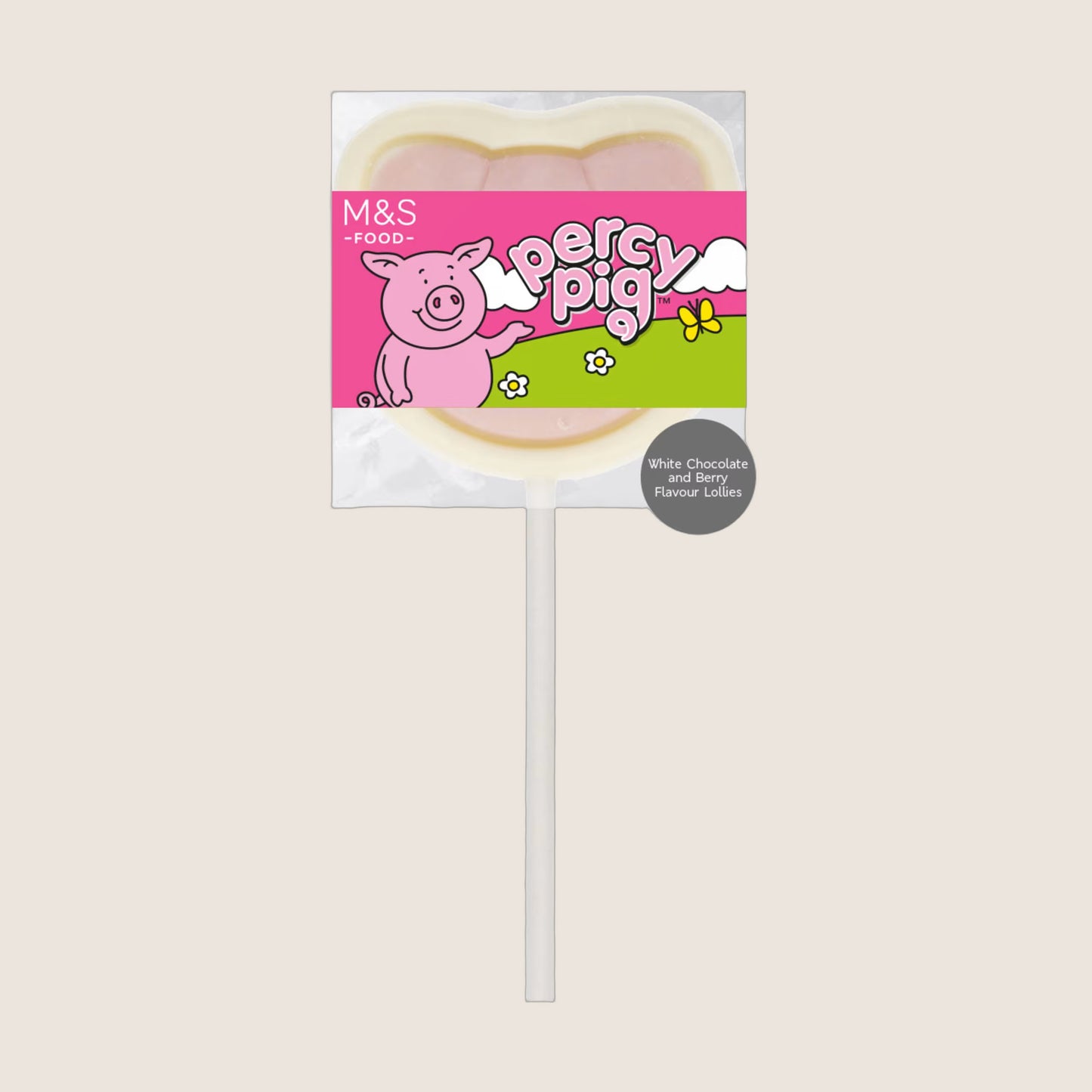 M&S Percy Pig And Colin The Caterpillar Chocolate Lollies Real Chocolate 26 g