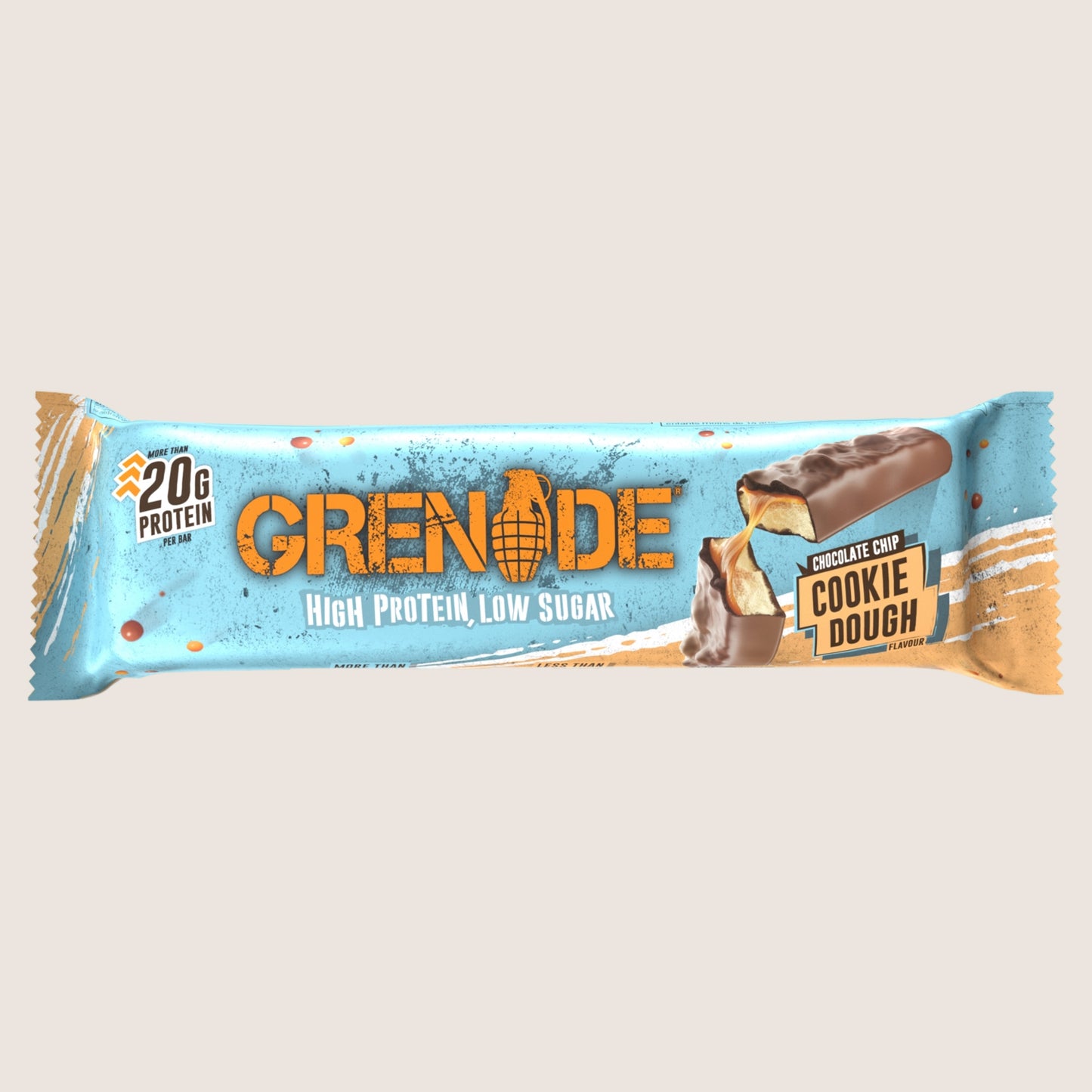 Grenade Protein Bar Chocolate Chip Cookie Dough Flavour Protein 60g
