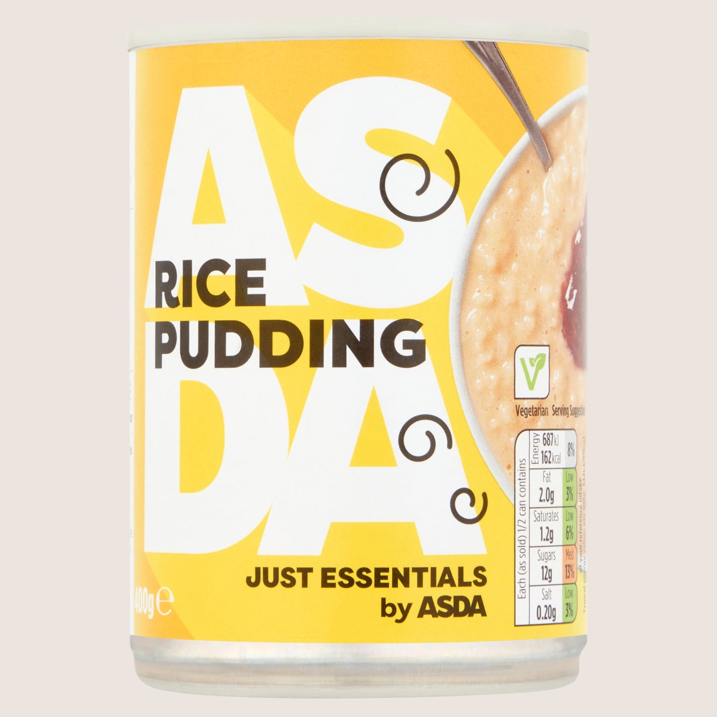 JUST ESSENTIALS by ASDA Just Essentials Rice Pudding No Artificial Additives 400g