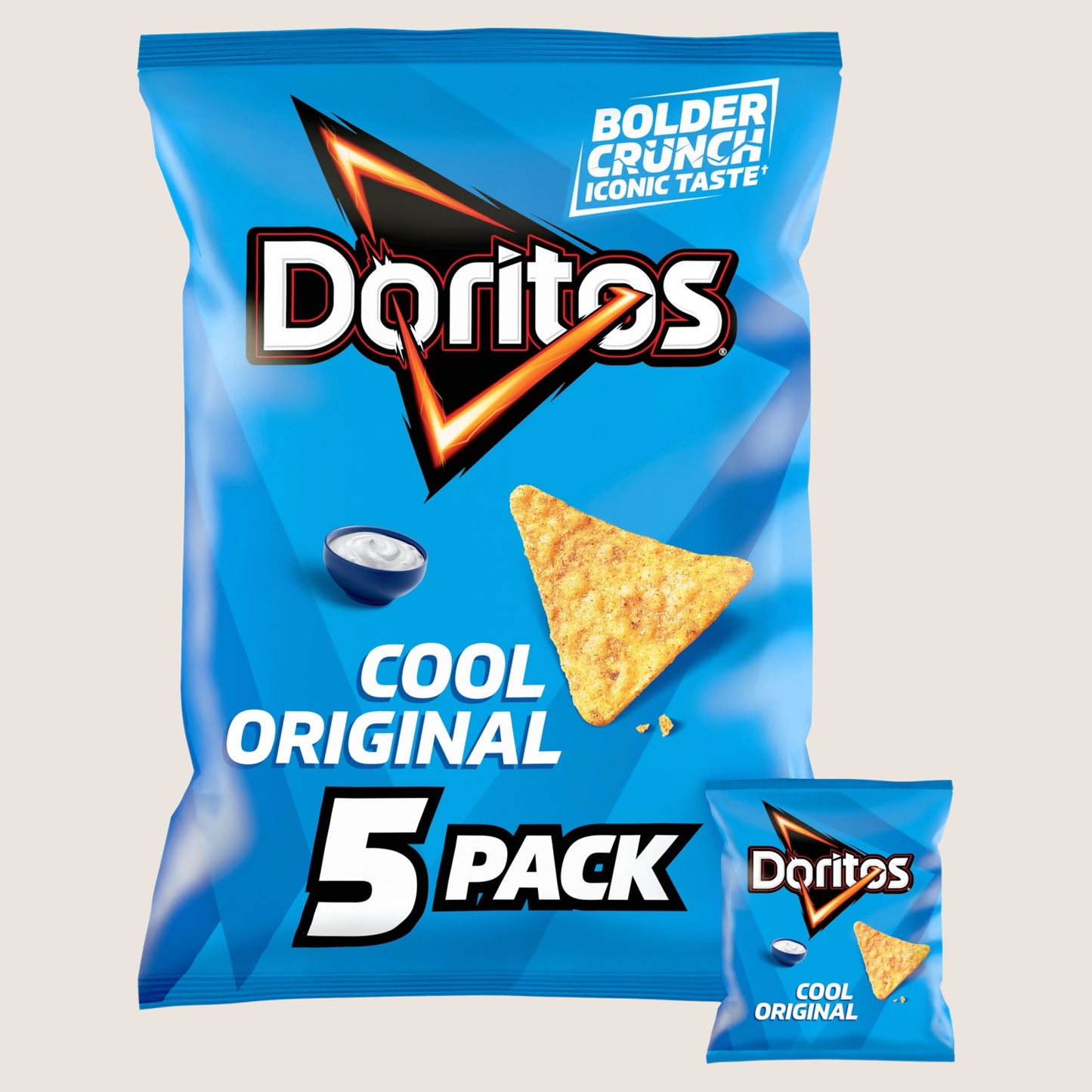 Doritos Cool Original Tortilla Chips Crisps No Artificial Additives 5x30g