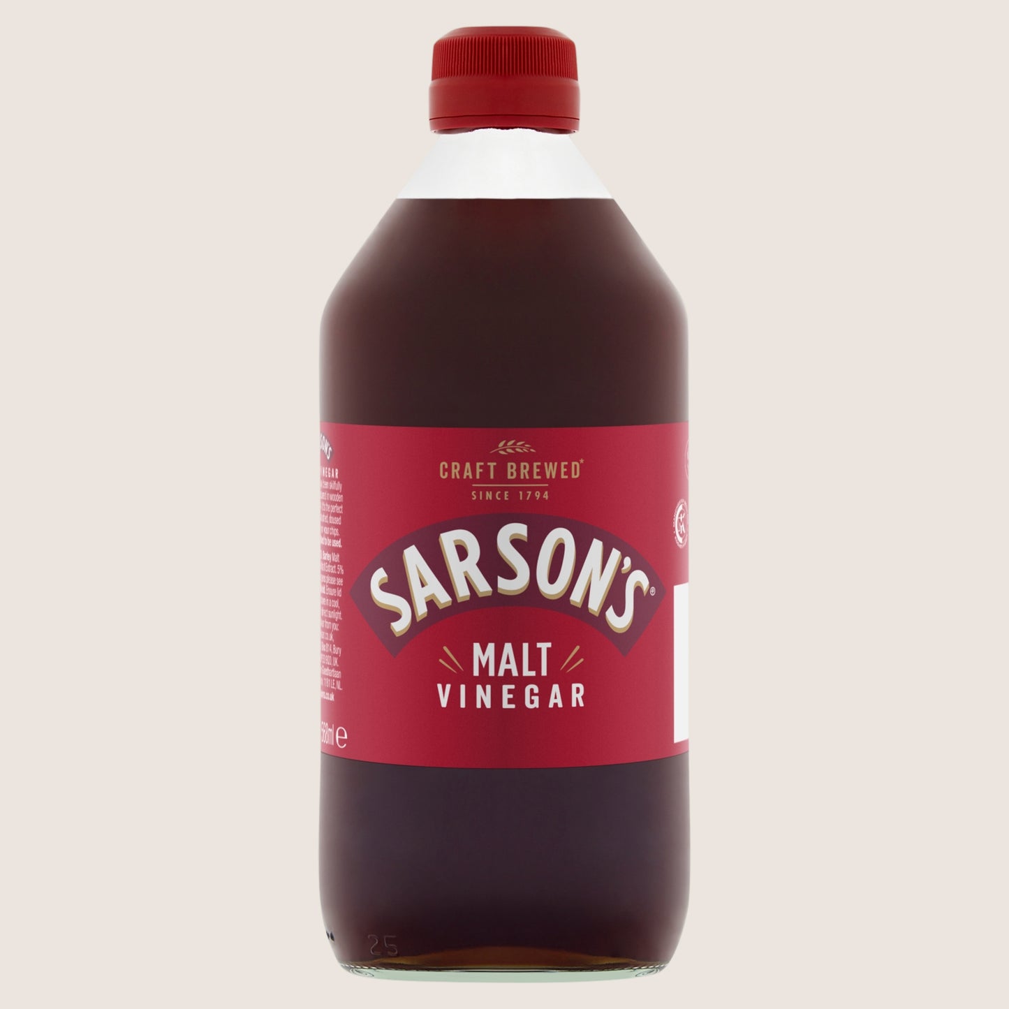 Sarsons Malt Vinegar No Artificial Additives 568ml