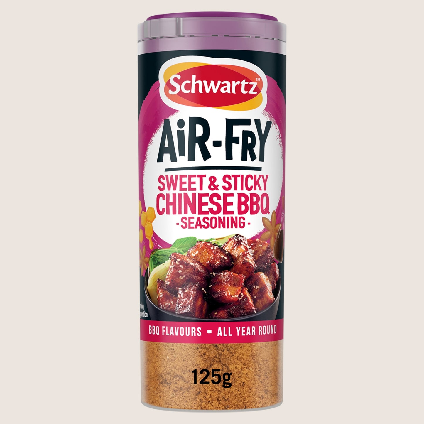 Schwartz Air Fryer Sweet & Sticky Chinese BBQ Seasoning Drum Vegan Friendly 125g