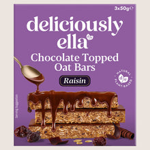 Deliciously Ella Chocolate Topped Raisin Oat Bars Multipack, Gluten Free 3x50g