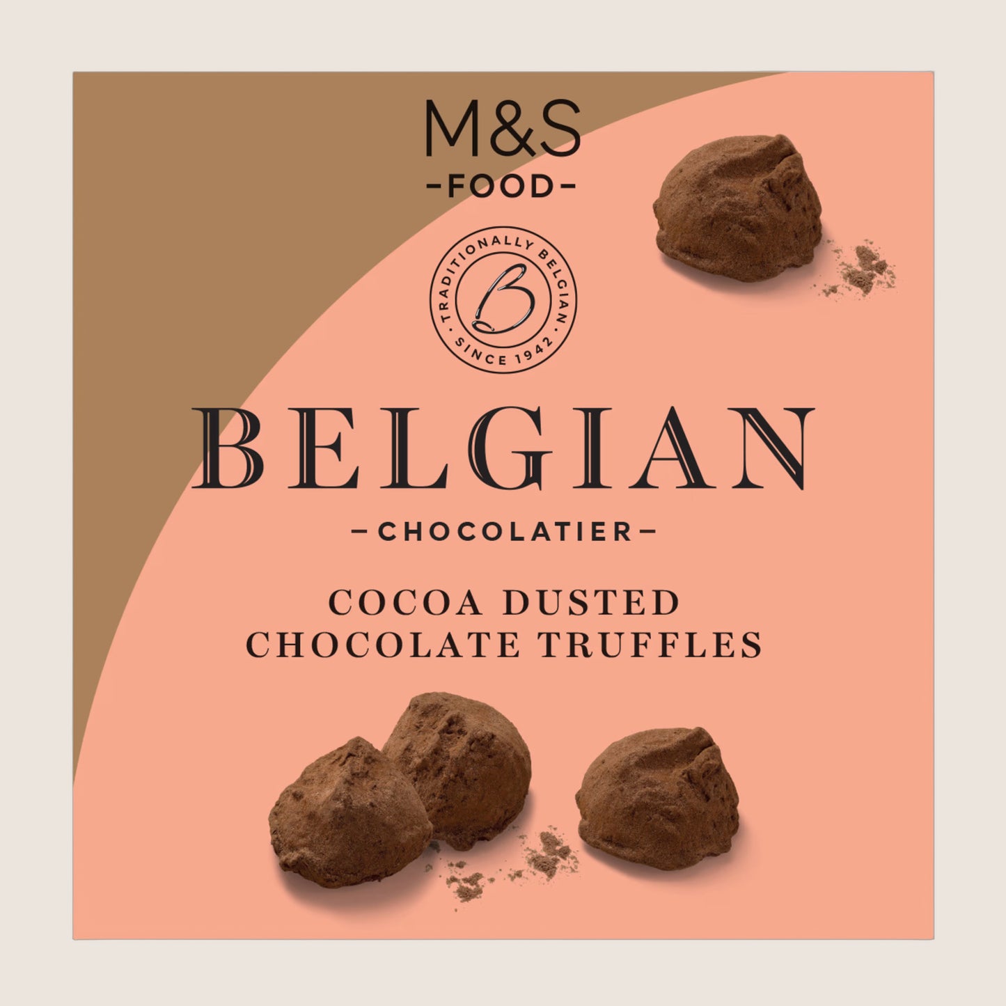 M&S Belgian Cocoa Dusted Chocolate Truffles Real Chocolate 260 g