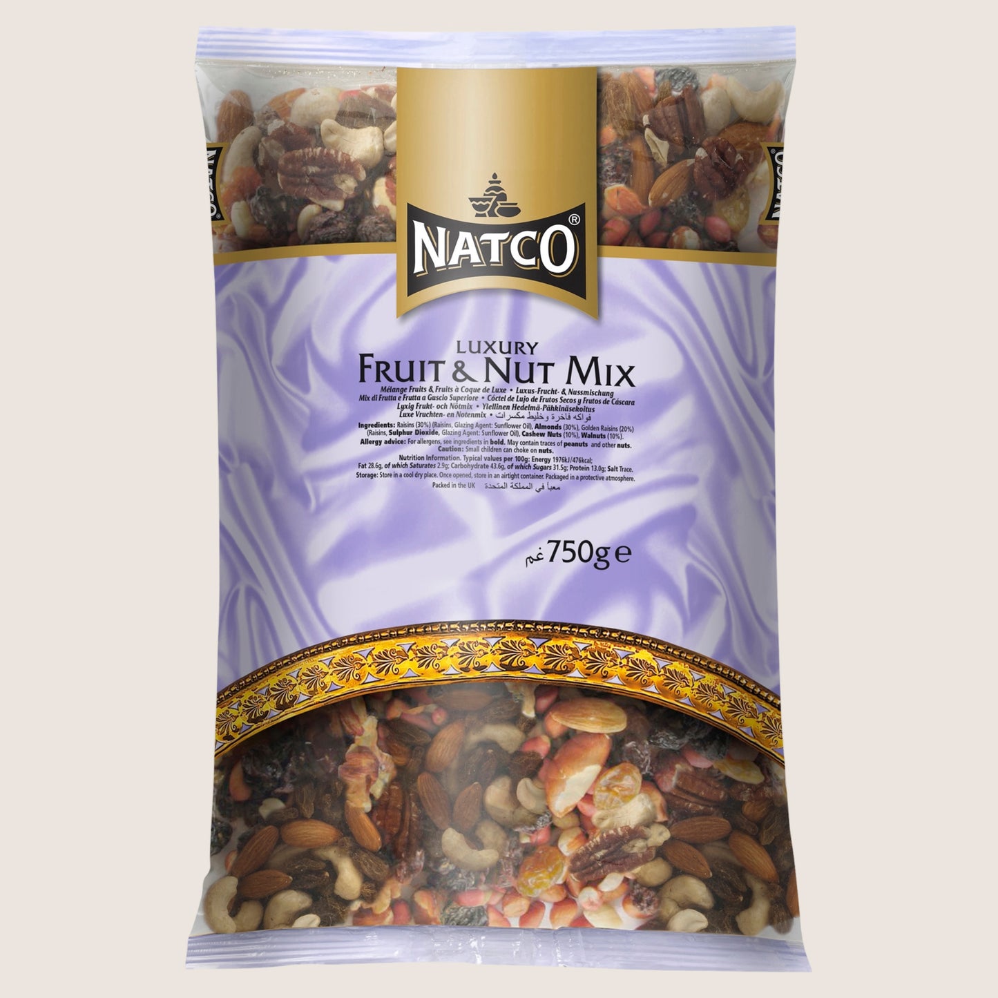 Natco Luxury Fruit & Nut Mix Multipack 750g