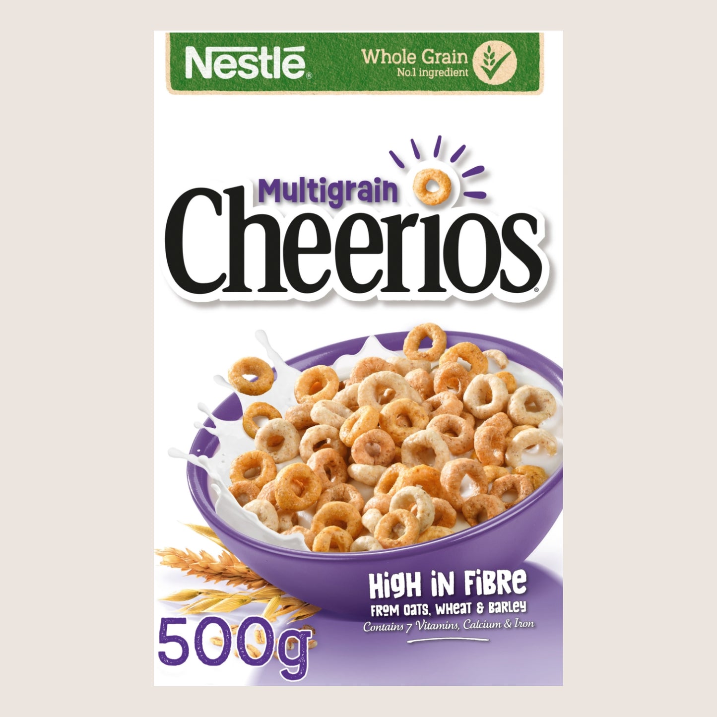 Nestle Cheerios Multigrain Hoop Breakfast Cereal Multigrain 500g
