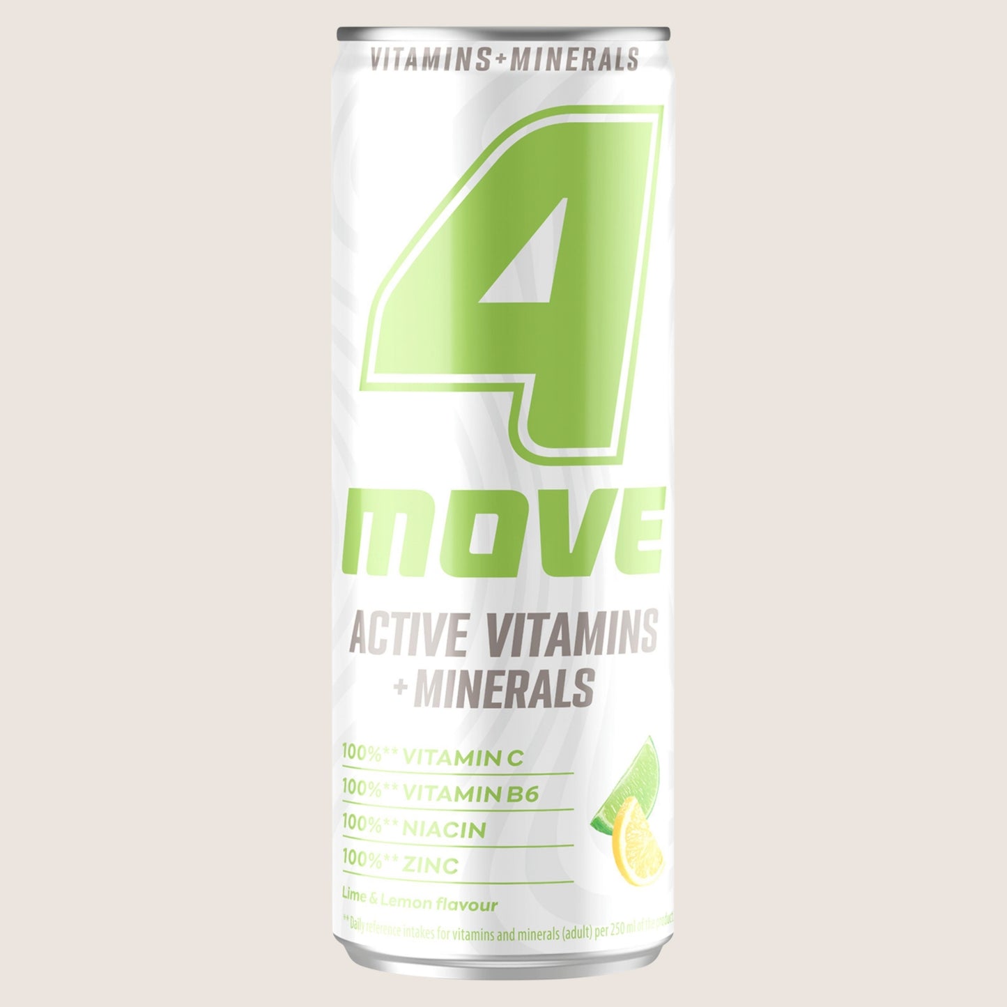 4Move Active Vitamins + Minerals Lime & Lemon Flavour With Vitamins 250ml