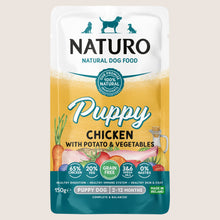 Naturo Natural Dog Food Puppy Chicken with Potato & Vegetables Puppy Dog 2-12 Months Grain Free 150g