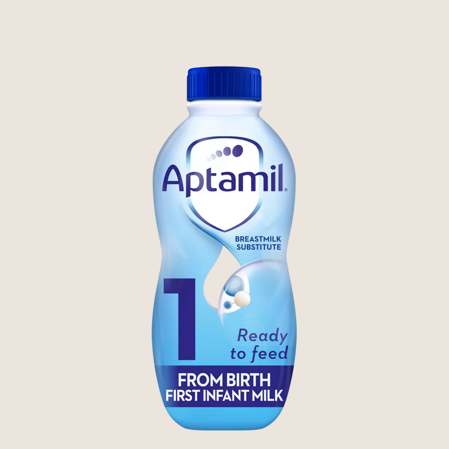 Aptamil 1 First Infant Baby Milk Liquid Formula Ready to Feed From Birth Suitable from Birth 1L