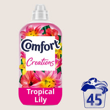 Comfort Perfume Creations Fabric Conditioner Tropical Lily () 45 Washes 1.35 L