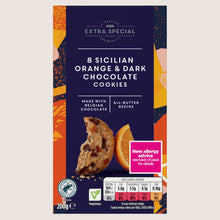 ASDA Extra Special Extra Special 8 Sicilian Orange & Dark Chocolate Cookies Dark Chocolate 200g