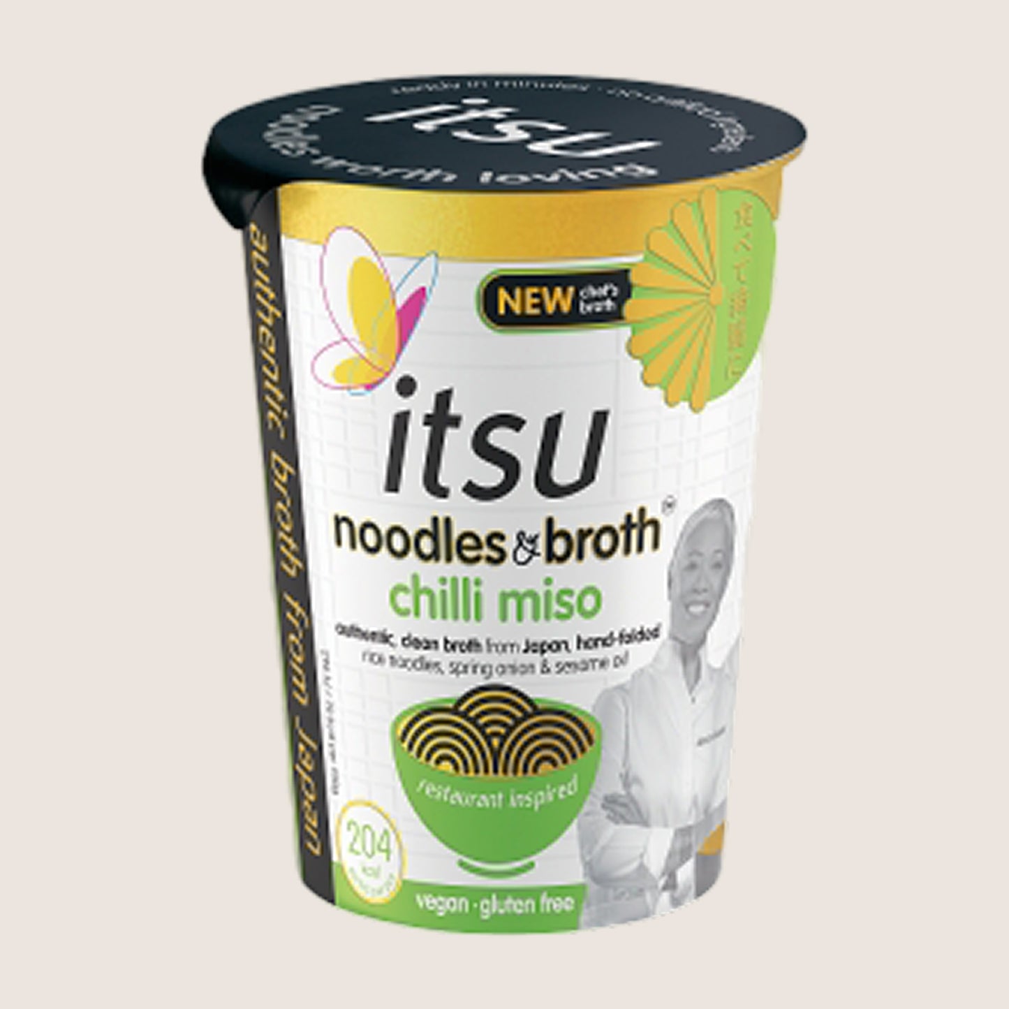 Itsu itsu chilli miso instant noodles & broth pot Gluten Free 65g