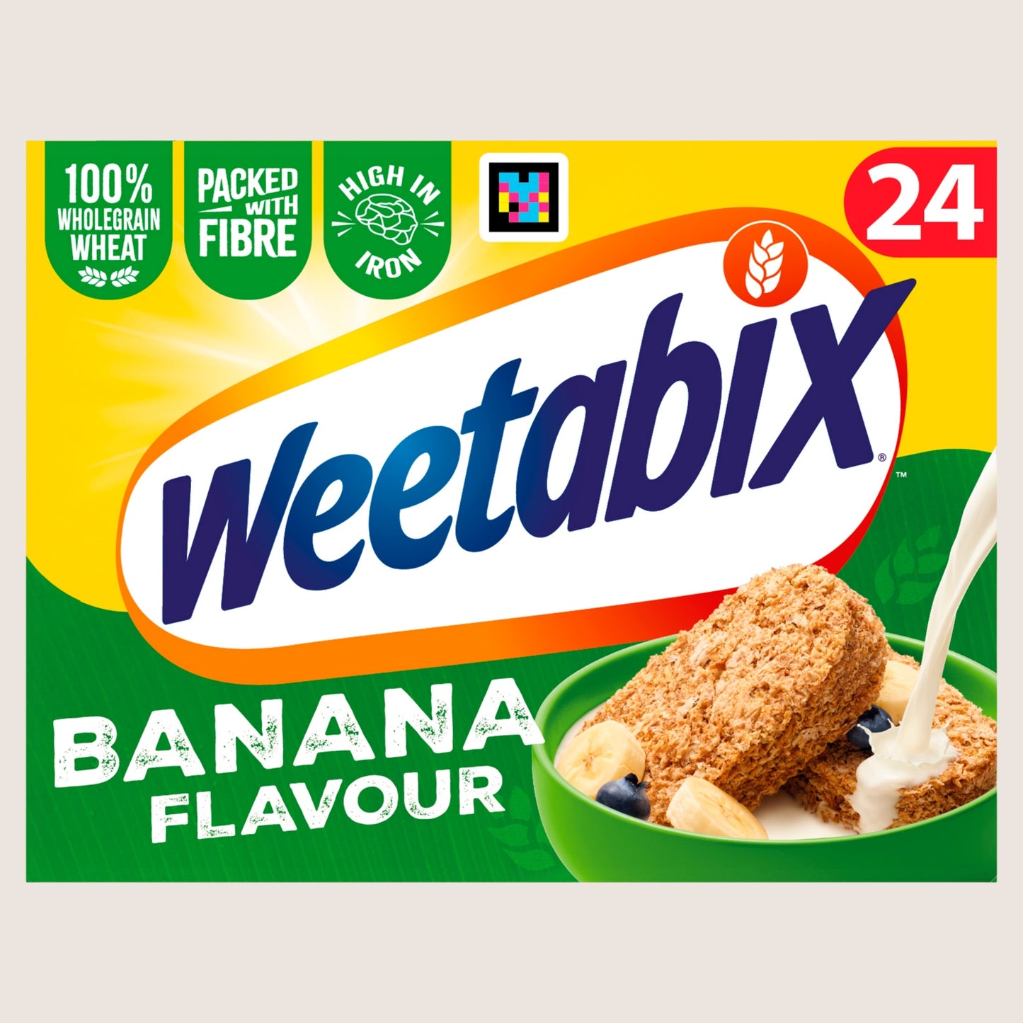 Weetabix Banana cereal Wholegrain 24 pack