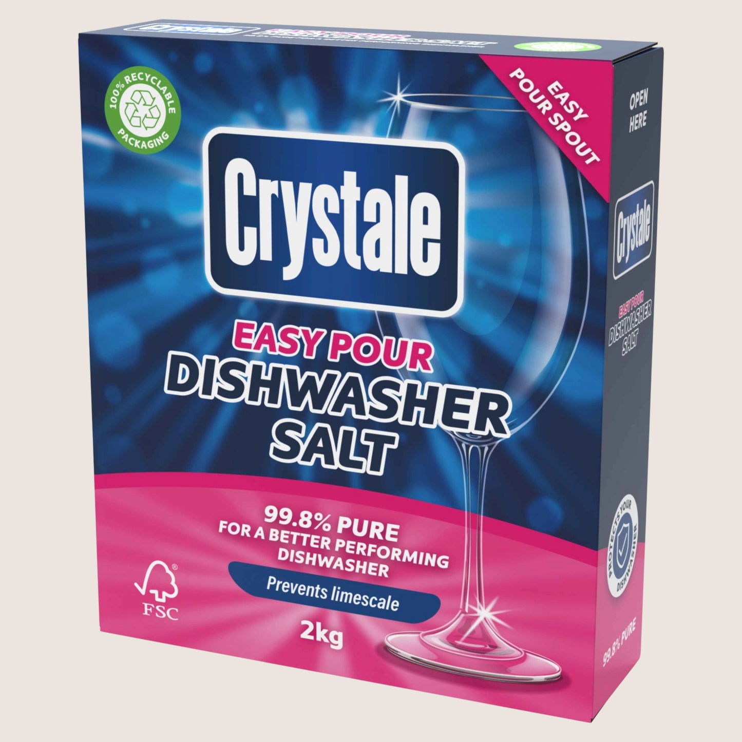 Crystale Easy Pour Dishwasher Salt 2kg