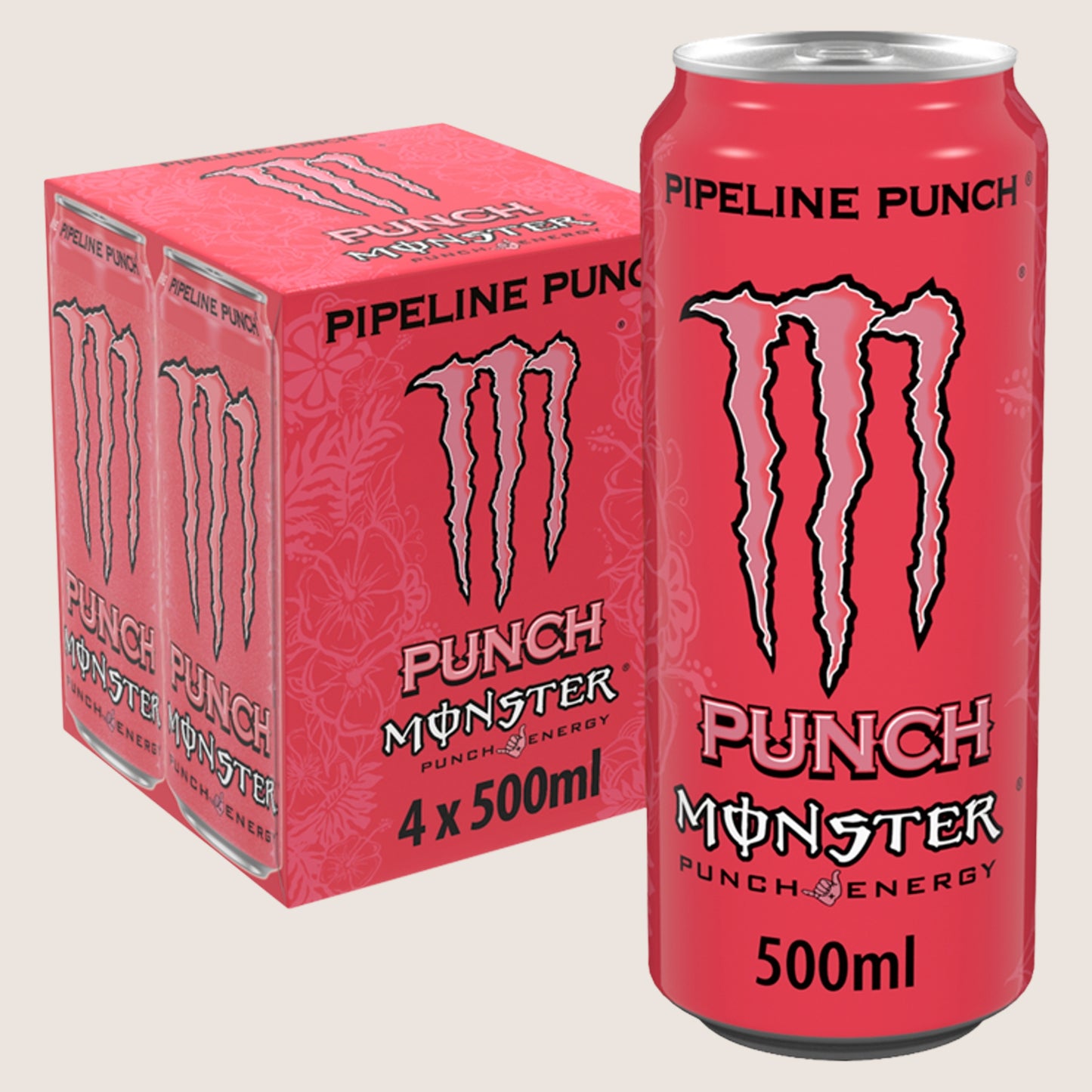 Monster Energy Drink Pipeline Punch Refreshing 4 x 500ml
