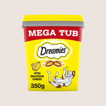 DREAMIES Cat Treat Biscuits with Cheese Bulk Mega Tub Nutritionally Complete 350g