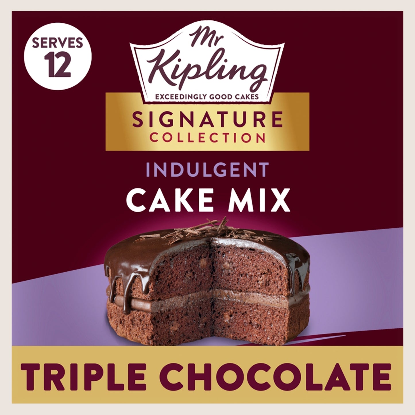 Mr Kipling Signature Baking Triple Chocolate Cake Mix Premium Quality 416g