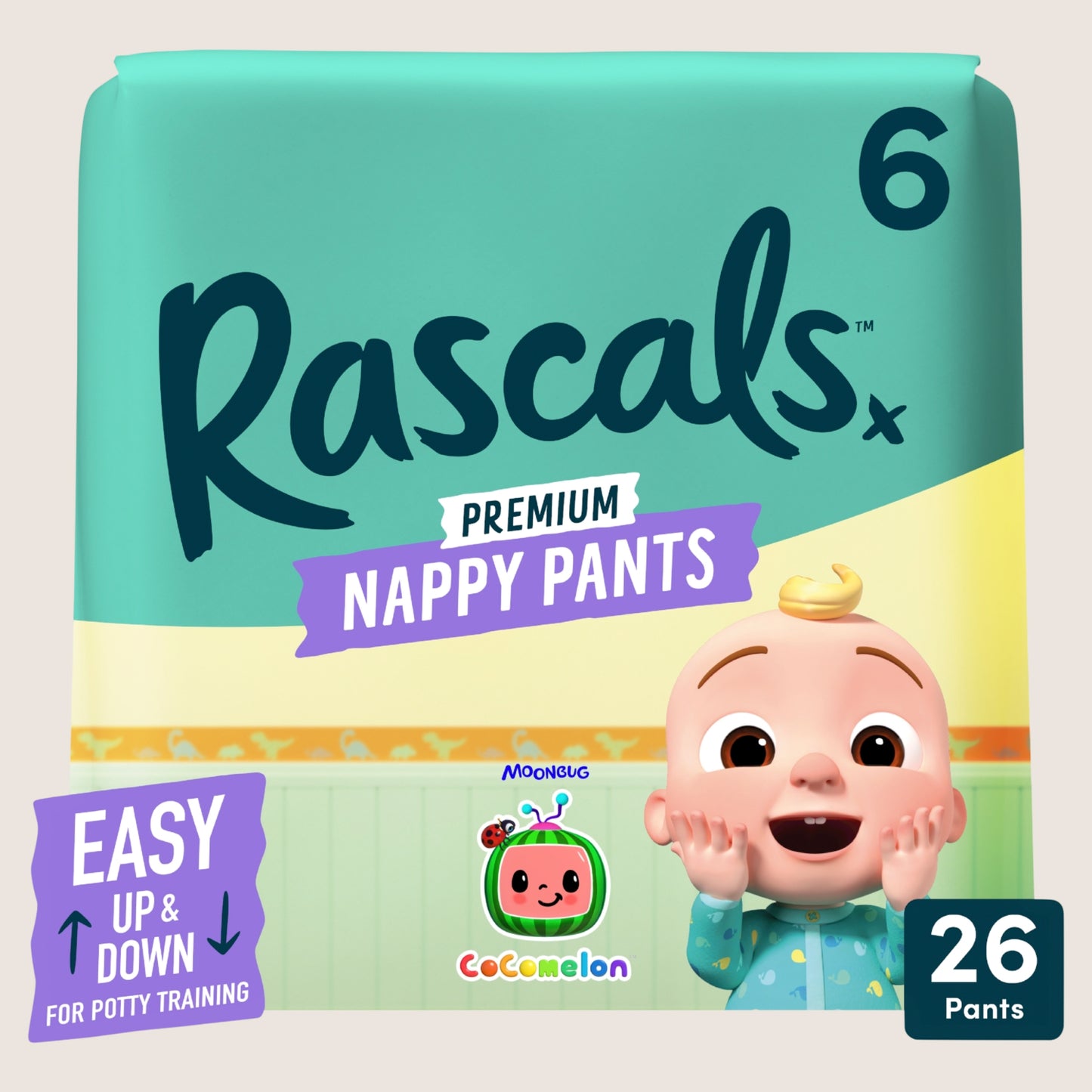 RASCALS 26 Premium Nappy Pants 6 15 Hypoallergenic 20kg