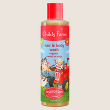 Childs Farm Sweet Orange Hair & Body Wash Gentle Tear-free Formula for Kids Babies & Sensitive Skin 250ml