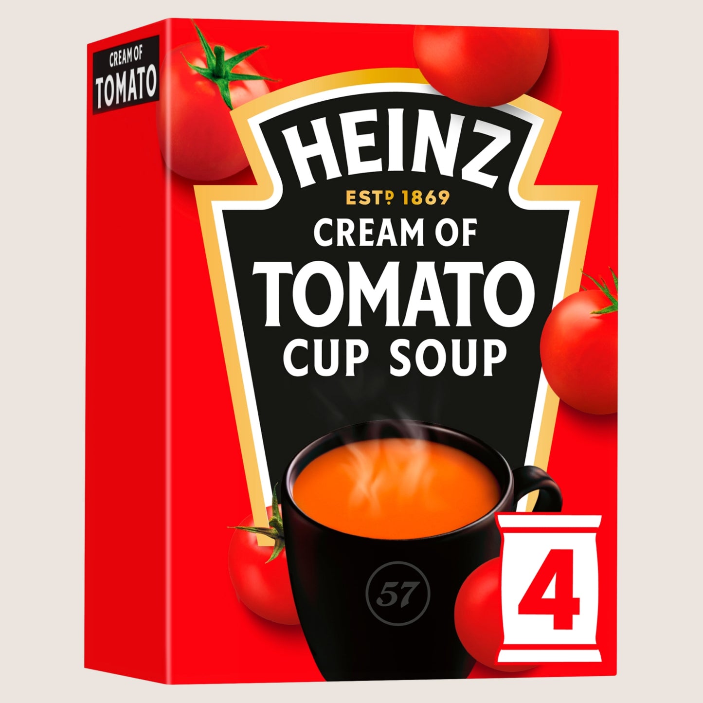 Heinz Cream of Tomato Cup Soup No Artificial Additives 88g